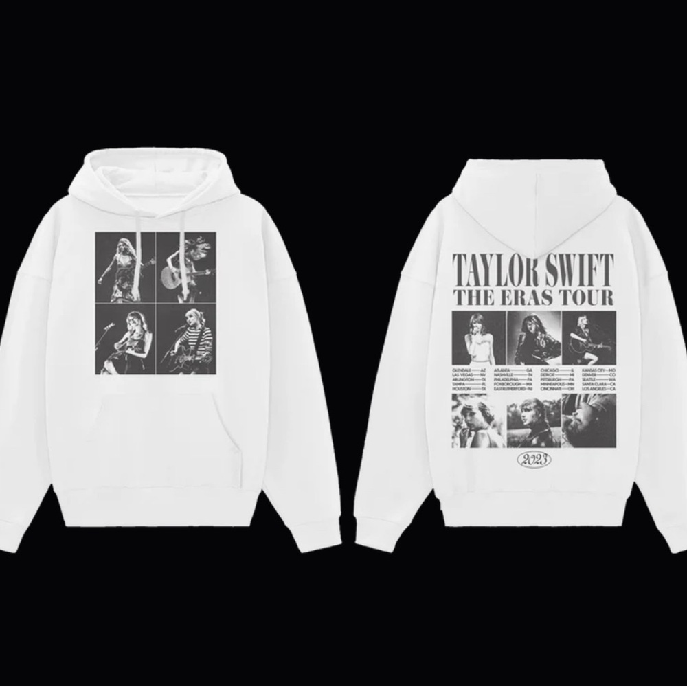 Taylor swift Eras tour white hoodie